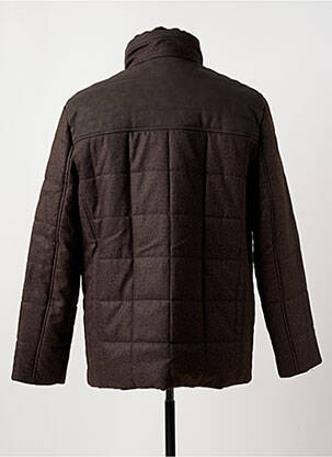 Blouson fermeture zippée sous rabat pressionné marron COFOX homme