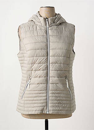 Doudoune poches a capuche beige SATURNE homme