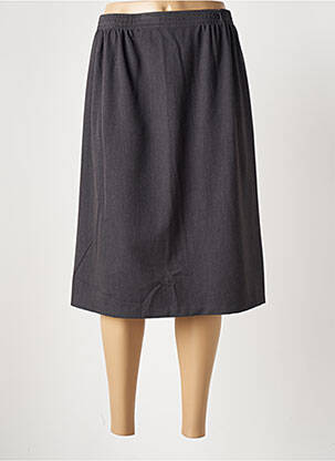 Jupe mi-longue stretch gris GRIFFON femme