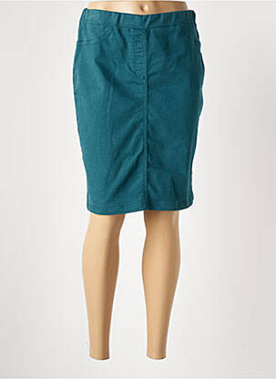 Jupe mi-longue stretch bleu CONCEPT K femme