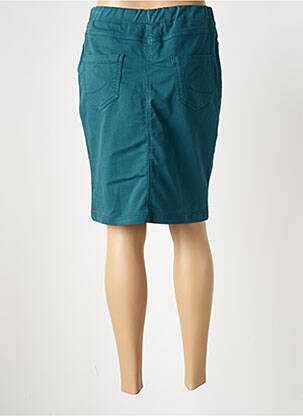 Jupe mi-longue stretch bleu CONCEPT K femme