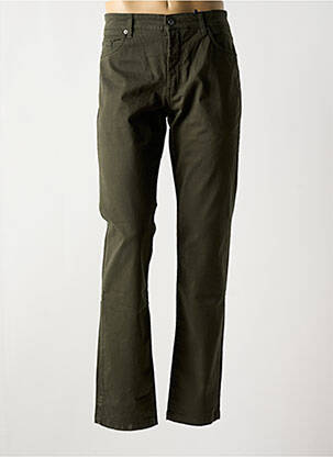 Pantalon droit stretch taille normale vert CAMBRIDGE homme