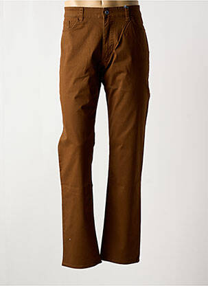 Pantalon droit stretch taille normale marron HATTRIC homme