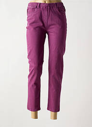 Pantalon 7/8 stretch taille normale violet AGATHE & LOUISE femme