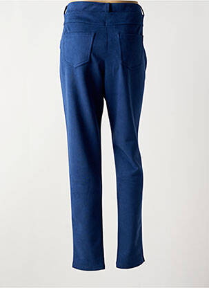Pantalon droit taille élastique taille normale bleu GUY DUBOUIS femme