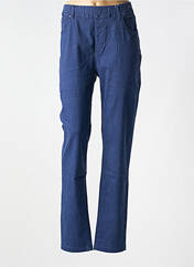 Pantalon droit bleu QUATRE VINGT JOURS pour femme seconde vue