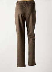 Pantalon droit marron GEVANA pour femme seconde vue