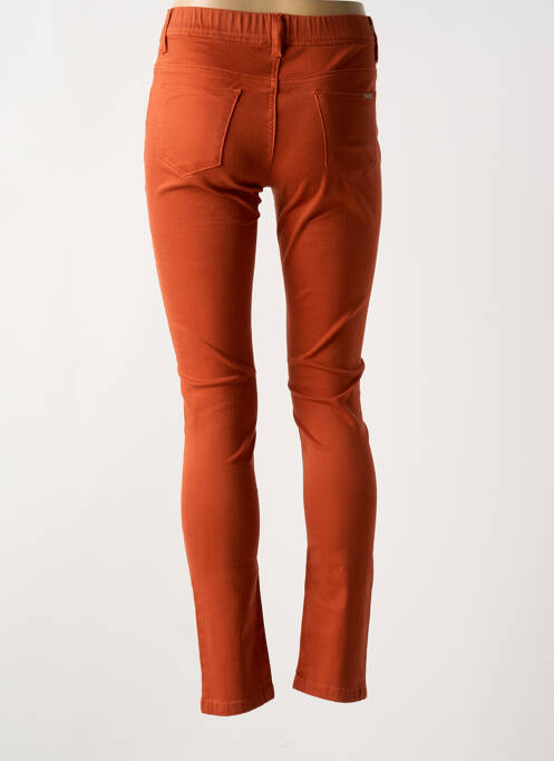 Pantalon slim broderie rivets taille normale orange QUATRE VINGT JOURS femme