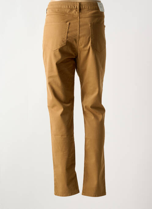 Pantalon droit stretch taille normale marron KANOPE femme