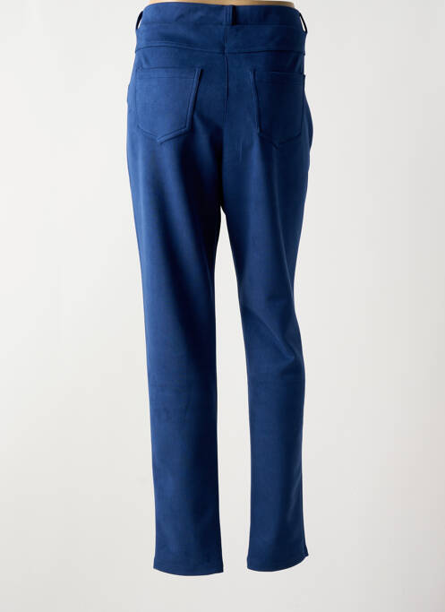 Pantalon droit bleu GUY DUBOUIS pour femme