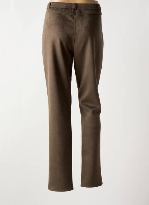 Pantalon droit marron GEVANA pour femme