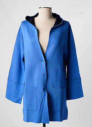 Gilet manches longues stretch bleu WNT COLLECTION femme