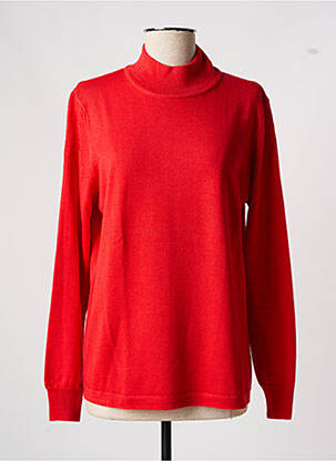 Pull coupe cintrée manches longues orange QUATRE VINGT JOURS femme