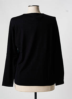 Pull coupe cintrée manches longues noir GUY DUBOUIS femme
