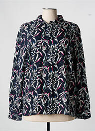 Chemisier imprimé fleurs manches longues bleu JENSEN femme