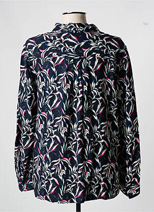 Chemisier imprimé fleurs manches longues bleu JENSEN femme