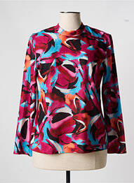 Pull coupe cintrée manches longues rouge GEVANA femme