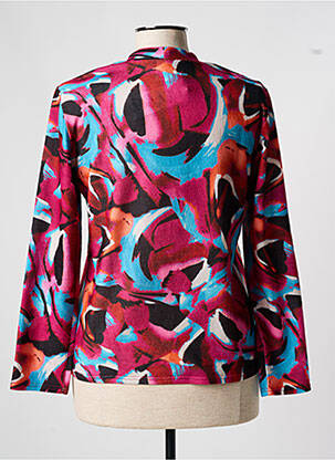 Pull coupe cintrée manches longues rouge GEVANA femme