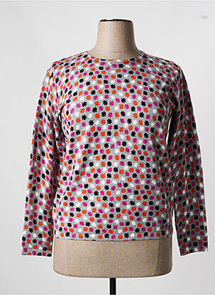 Pull coupe cintrée manches longues gris TELMAIL femme