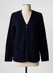 Gilet manches longues bleu ELEANE pour femme seconde vue