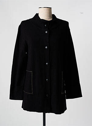 Gilet manches longues noir SCORZZO pour femme
