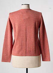 Gilet manches longues orange I.ODENA pour femme seconde vue