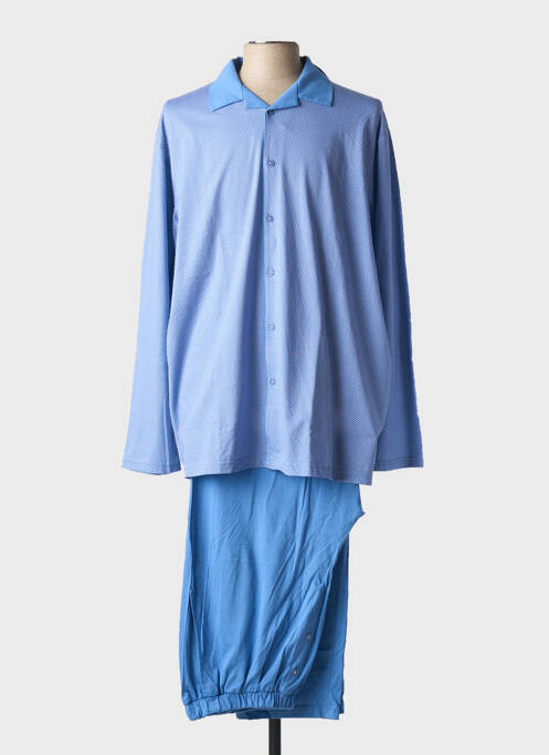 Pyjama coupe droite bleu PEIGNORA homme