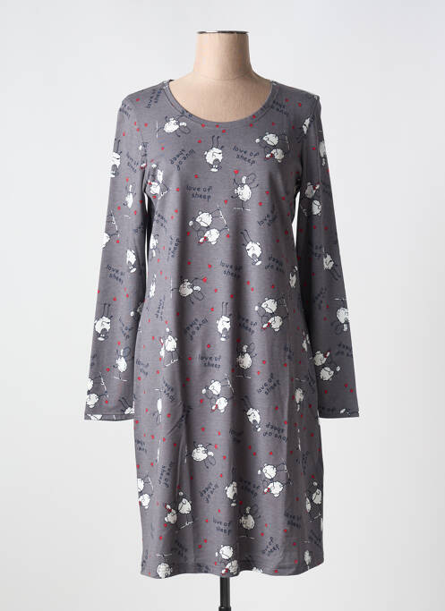 Chemise de nuit gris RINGELLA pour femme