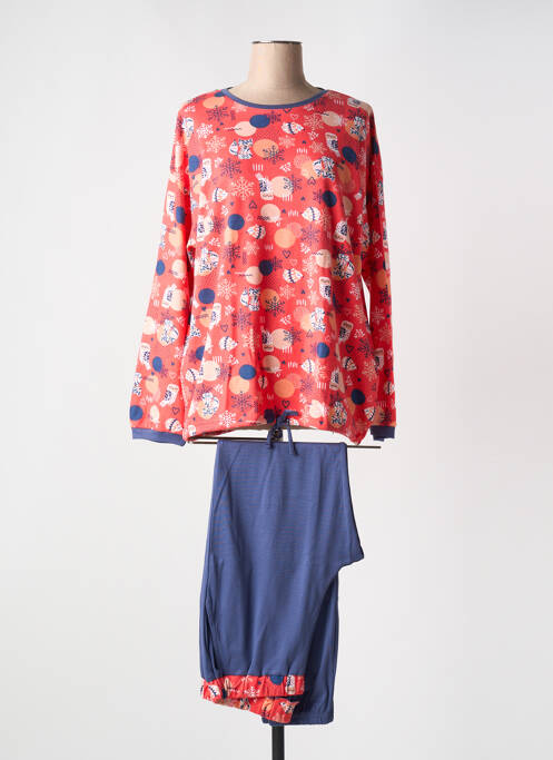 Pyjama orange MASSANA pour femme