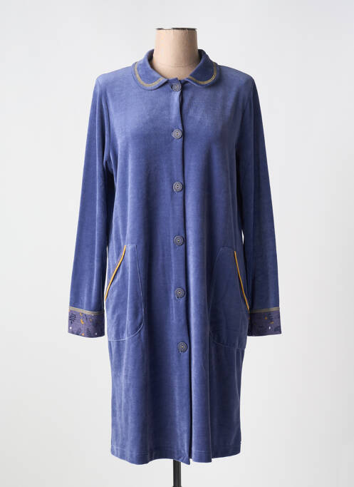 Robe de chambre bleu MASSANA pour femme