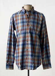 Chemise manches longues poches bleu EASYLINE homme