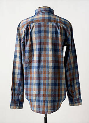 Chemise manches longues poches bleu EASYLINE homme