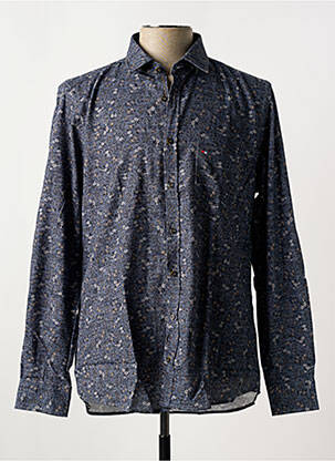 Chemise manches longues imprimé fleurs bleu JUPITER homme