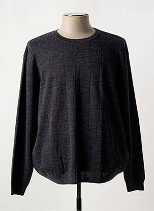 Pull stretch manches longues gris RHODAMEL homme