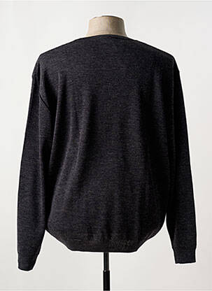 Pull stretch manches longues gris RHODAMEL homme