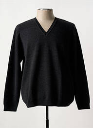 Pull col v manches longues gris PAUL RHODAMEL homme