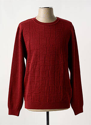Pull rouge RHODAMEL pour homme