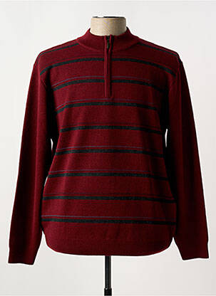 Pull rouge RHODAMEL pour homme