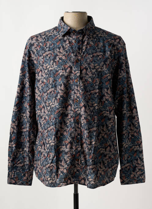 Chemise manches longues bleu CAMBRIDGE pour homme