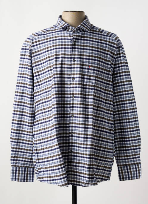 Chemise manches longues bleu JUPITER pour homme