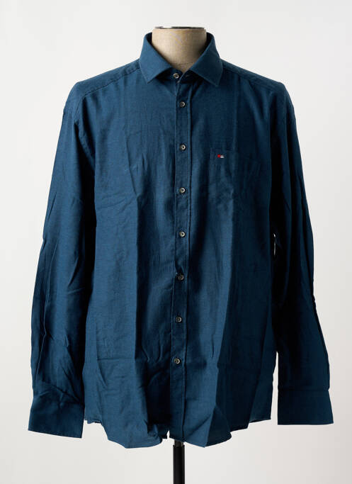 Chemise manches longues vert JUPITER pour homme