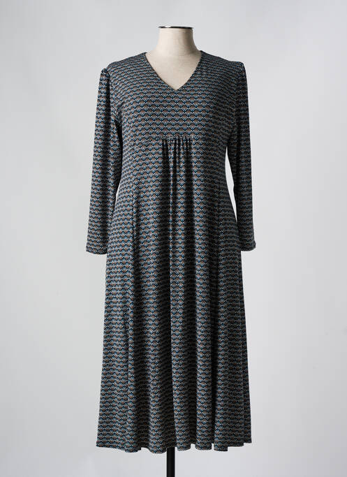 Robe mi-longue vert GEVANA pour femme