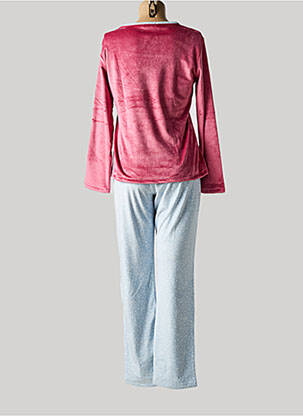 Pyjama coupe droite rose MASSANA femme