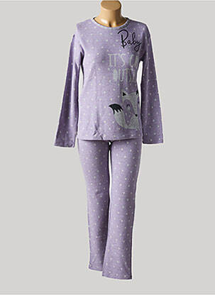 Pyjama violet MASSANA pour femme