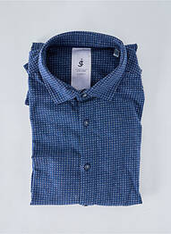 Chemise manches longues imprimé fantaisie bleu JUPITER homme