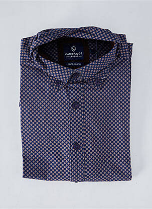Chemise manches longues bleu CAMBRIDGE pour homme