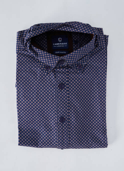 Chemise manches longues bleu CAMBRIDGE pour homme