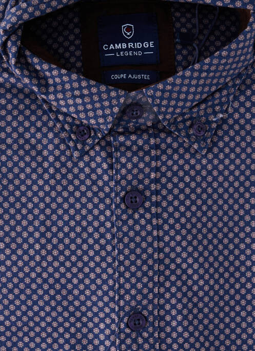 Chemise manches longues bleu CAMBRIDGE homme