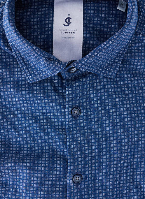 Chemise manches longues bleu JUPITER homme