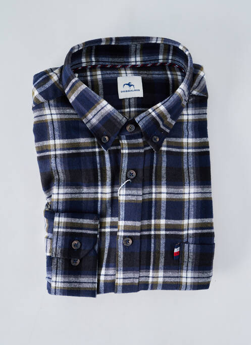 Chemise manches longues bleu DOSGALGOS pour homme